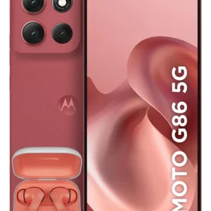 Smartphone Motorola Moto G86 5g + Moto Buds - 256gb 24gb (8gb Ram+16gb Ram Boost) Tela 1.5k Poled, 50mp Sony Camera Ois Moto Ai, Videos Em 4k, Ip68 + Ip69 - Vermelho - Imagem 1
