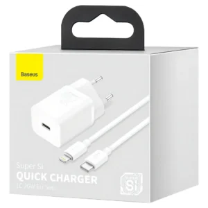 Baseus Carregador De Parede Turbo 20w Tipo-c + Cabo iPhone - Imagem 2