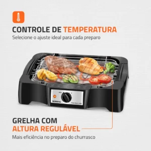 Churrasqueira Elétrica, Mondial, 1200W - CH-07 - Imagem 5