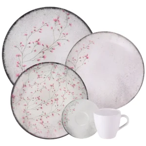 Aparelho de Jantar Tramontina Floralis Porcelana 20 peças - Imagem 1