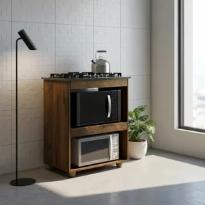 Balcão de Cozinha Turim 5 Bocas Kaiki Ypê com Recorte para Cooktop - Imagem 3