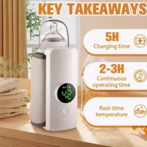 Aquecedor de Mamadeira Portátil Recarregável USB SKY para Bebê - Imagem 7