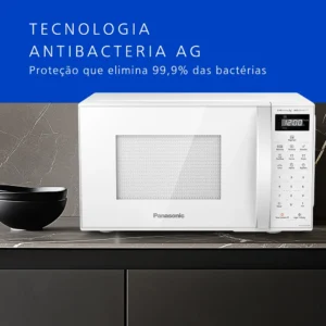Microondas Panasonic Tecnologia Antibactéria AG 21L Branco - NN-ST25LWRU - Imagem 4