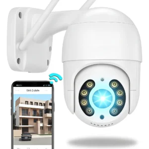 Câmera Ip A8 App Icsee Infravermelho Prova D'água Externa Wifi Hd Cor Branco - Imagem 1
