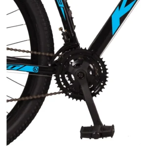 Bicicleta aro 29 KGT aço carbono freios a disco suspensão 21 marchas preta azul quadro 17 - Imagem 5