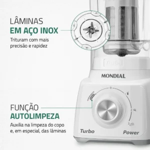Liquidificador Turbo Power Mondial 550W L-99 WG - Imagem 7