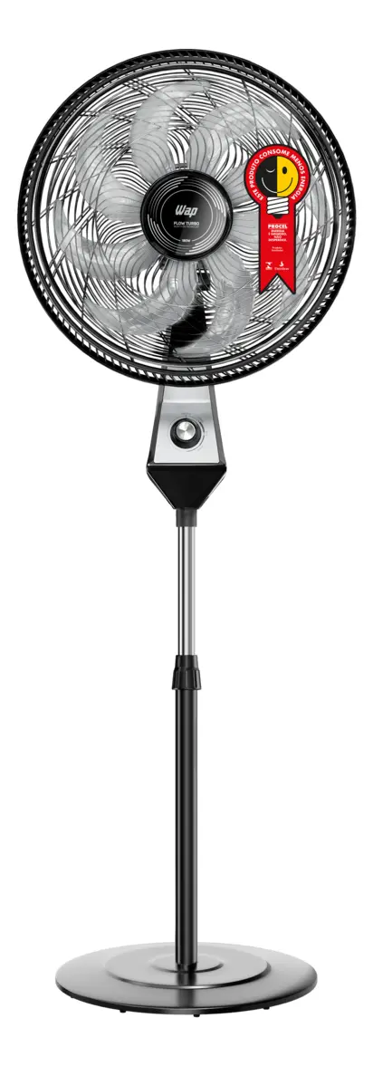 Ventilador Coluna 50cm 180w 8 Pás Silencioso Wap Flow Turbo Frequência 60 Hz