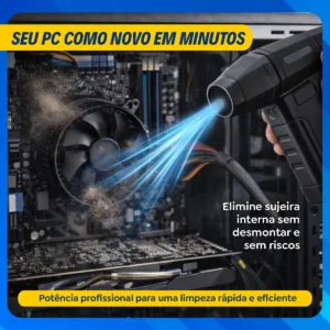 Mini Ventilador Soprador Ar Turbo 130000RPM Sem Fio Recarregável USB 3 Níveis Jato Forte Portátil Multiuso Limpeza Teclado Carro Acende Churrasqueira Simake - Imagem 6