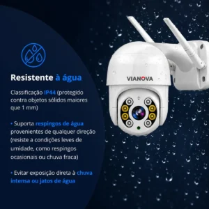 Camera Segurança Wifi Yoosee Mini Dome Full Hd Vianova Branco - Imagem 4