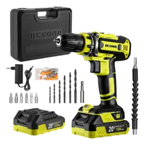 Parafusadeira de Impacto DESOON 20V Com Motor de Cobre, Maleta e 13 Acessórios - Imagem 1