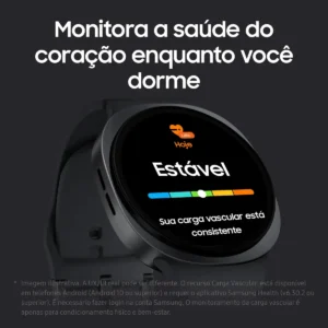 Smartwatch Samsung Galaxy Watch 8 40mm BT GPS, Branco com Pulseira Milanês Cinza-escuro - Imagem 8