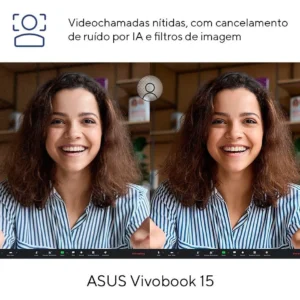 Notebook ASUS Vivobook 15, Intel Core i5 1334U 1,3 GHz, 8GB Ram, 256GB SSD, Tela 15,6" FHD, Windows 11 Home , Quiet Blue - X1504VA-NJ1737W - Imagem 5