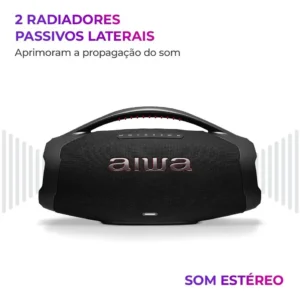 Caixa De Som Boombox Plus Aiwa Bbs-01-b 200w Bt 30h Ip66 Usb Preto - Imagem 7