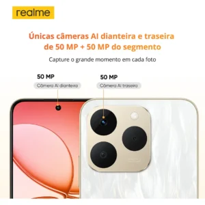 Celular Realme 15t 5g 8gb 128gb Smartphone Dual Sim Nfc Branco - Imagem 3