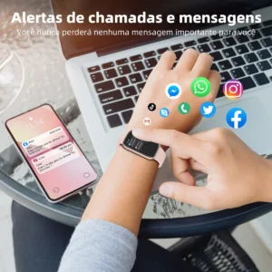 Relógio Inteligente Bettdow FB048 Smartband Rosa Prova D'Água - Imagem 2