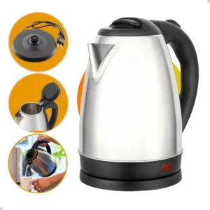Chaleira Elétrica Rabello Home Shop Inox 1,8 Litros, Com Desligamento Automático e LED Indicador - Imagem 1