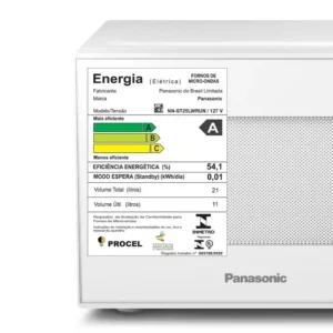 Microondas Panasonic Tecnologia Antibactéria AG 21L Branco - NN-ST25LWRU - Imagem 8