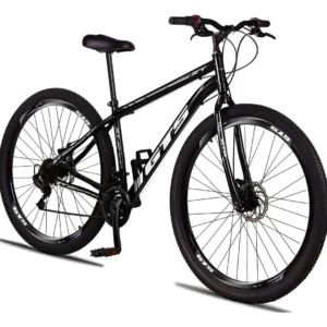 Bicicleta Aro 29 Gts Zt Aço 21 Marchas Freio A Disco - Preto/branco - 17 - Imagem 1