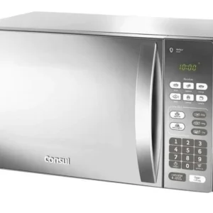 Micro-ondas CM020BF 20 Litros Espelhado com Função Descongelar Cor Cinza e Inox Consul - Imagem 3