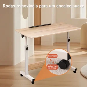 Mesa para Notebook Altura Ajustável Tampo Reclinável 60x40cm Home Office - Imagem 4