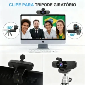 EMEET C960 Webcam 1080P Camera Para Pc Streaming Microfone Full HD Video Conferencia - Imagem 5