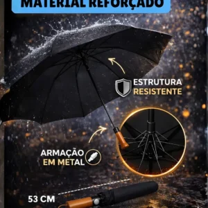 Guarda Chuva Sombrinha Automático Grande Reforçado Premium - Imagem 5