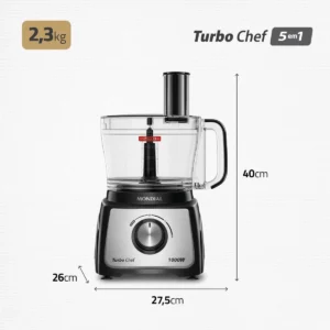 Multiprocessador Turbo Chef 5 em 1 Mondial 1000W MPN-01-B - Imagem 8