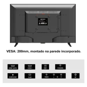 Smart Tv 24 Led Hd Weyon Android 14 Tv Hdmi Usb Wifi 100/240v - Imagem 2