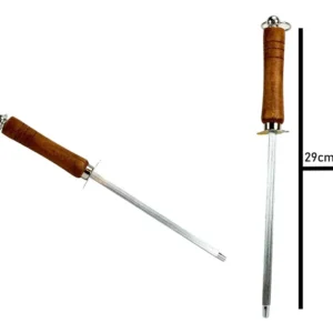 Kit Churrasco Inox Faca/garfo/pegador/espatula/amolador - Imagem 4