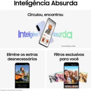 Smartphone Samsung Galaxy A36 5G 128GB 6GB RAM Câmera Tripla de até 50MP Selfie de 12MP IP67 Super AMOLED 6.7'' NFC Recursos AI Android e Segurança Snapdragon - Branco - Imagem 2