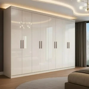 Guarda Roupa Casal Branco Paris 8 Portas 4 Gavetas Espresso Móveis - Imagem 1