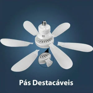 Ventilador de Teto Flower 6 Pás com Luz LED Integrada e Controle Remoto - Imagem 6