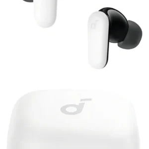 Fone de Ouvido Bluetooth 5.4 soundcore P30i da Anker, Cancelamento de Ruído Adaptativo, Graves Poderosos, 45H de Reprodução, Estojo 2-em-1 com Suporte para Celular, IP54, Fone sem fio TWS, Branco - Imagem 1