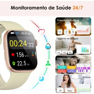 Smartwatch Auarfit A11t-mini 1.75 Com Bluetooth E Whatsapp - Imagem 3