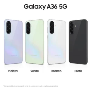Smartphone Samsung Galaxy A36 5g 128gb 6gb Ram Câmera Tripla De Até 50mp Selfie De 12mp Ip67 Super Amoled 6.7'' Nfc Recursos Ai Android E Segurança Snapdragon - Verde - Imagem 8