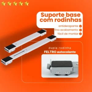 Suporte Base Rodinhas Ajustável Para Móveis Eletrodomésticos - Imagem 6