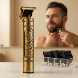 Máquina de Cortar Cabelo e Barba Bahrein Dragão Profissional Sem Fio - Imagem 2