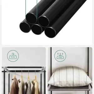 Guarda-roupa 4 Desmontável Armário Organizador Roupa - Imagem 4