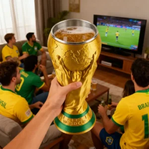 Copo Taça Copa Do Mundo 2026 Trofeu Fifa Premium 500ml Ouro - Imagem 5