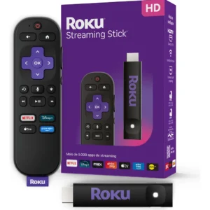 Roku Streaming Stick 2025 Para Tv Hd/fhd Controle Por Voz Preto De Voz - Imagem 1