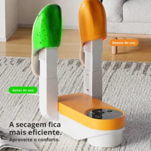 Secador Sapatos Tênis Elétrico Portátil Dobrável Com Time - Imagem 3