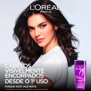L'Oréal Paris Elseve Collagen Lifter Kit Shampoo, Condicionador e Sérum Leave-in com Peptídeos e Proteção Térmica para Cabelos Finos, Volume em 3D, 400ml + 400ml + 100ml - Imagem 5