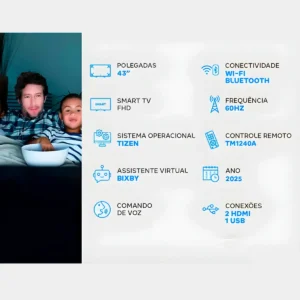 Smart Tv Samsung 43 Ls43f6000fgxzd Full Hd Led 110v/220v - Imagem 7
