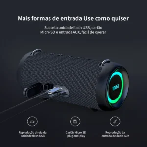 Caixa De Som Bluetooth Mifa A90 Potência 60w Cor Preto - Imagem 5