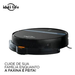 Robô Aspirador Idali Life DF-ILRO066 Preto com Aplicativo e Sensor Antiquedas - Imagem 4