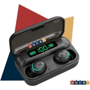 Fone De Ouvido Sem Fio Bluetooth F9-5 Pares Som Imersivo Powerbank Moderno Bateria Longa Duração Academia Compativel Com Todos Celulares - Imagem 1