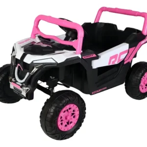 Carro Utv Elétrico Wild Rosa Para Criança Abre Portas Luz Led Com Musica Bribri UTV Wild Racer - Imagem 3