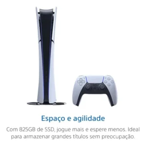 Console Playstation®5 Slim Digital - Pacote Astro Bot E Gran Turismo 7 - Branco - Imagem 6