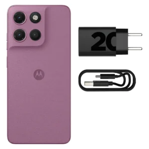 Smartphone Motorola Moto G17 4g - 256gb 12gb (4gb Ram + 8gb Ram Boost) Camera 50mp Sony Lytia 600, Tela Fhd+ 60hz, Bateria 5200 Mah - Rosa - Imagem 5