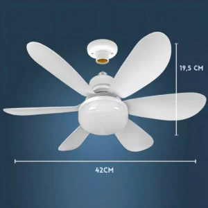 Ventilador de Teto Flower 6 Pás com Luz LED Integrada e Controle Remoto - Imagem 5